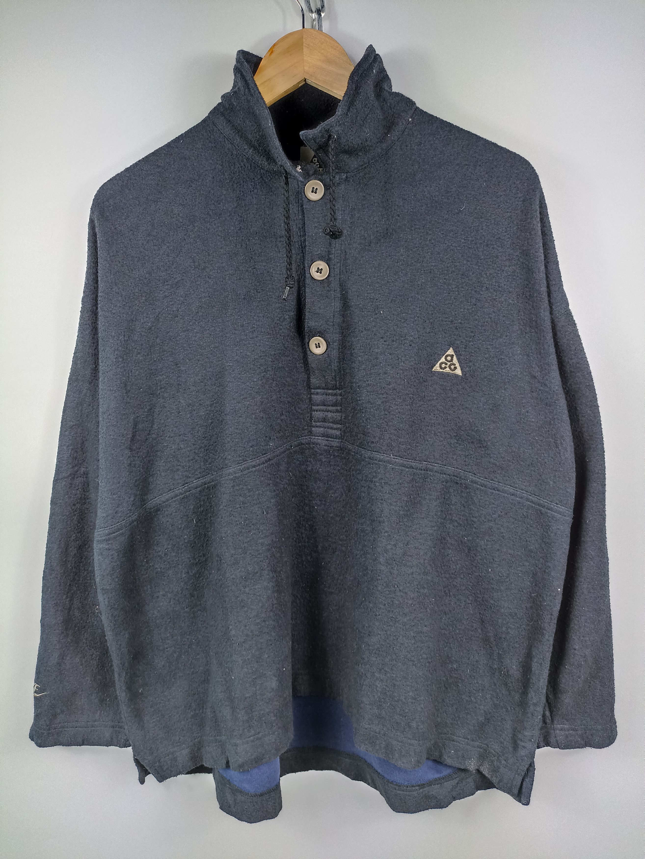 Nike × Nike ACG Vintage Nike ACG Boxy Fleece Button Collar Size US M / EU 48-50 / 2 - 1 Thumbnail