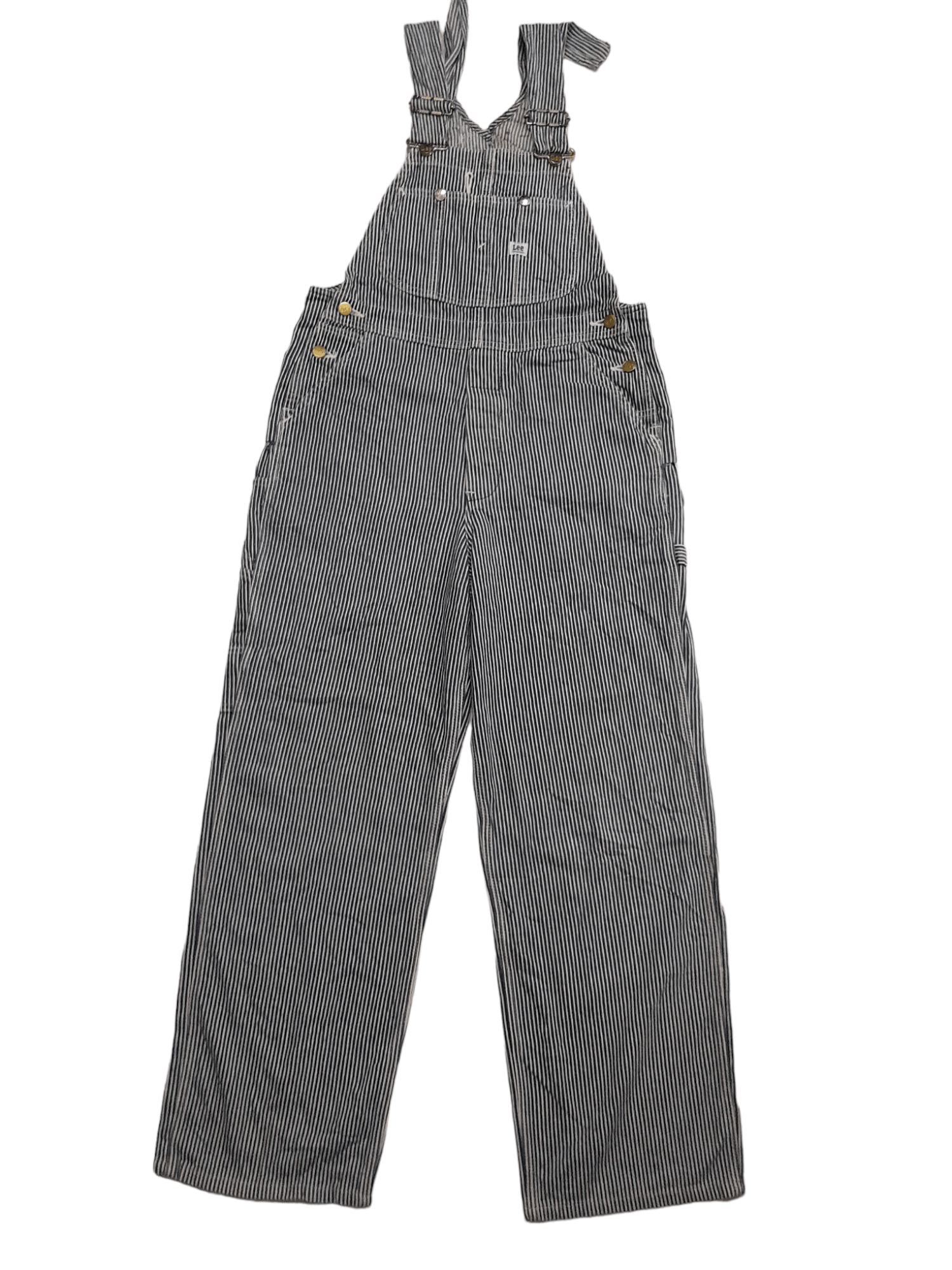 〜70s KEY Vintage Hickory Stripe Overalls Striped Bib Overalls for Men - KEY Apparel