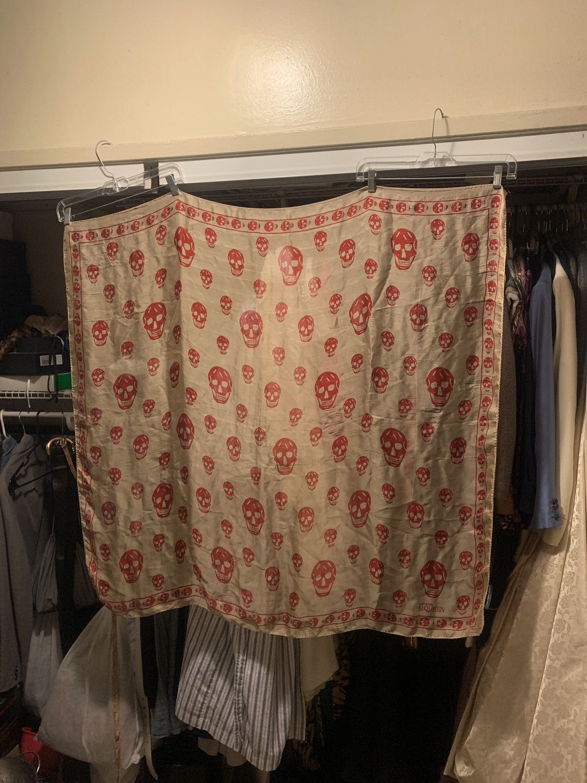 Alexander McQueen × Vintage SS2003 IRERE Collection Skull scarf Size ONE SIZE - 6 Thumbnail