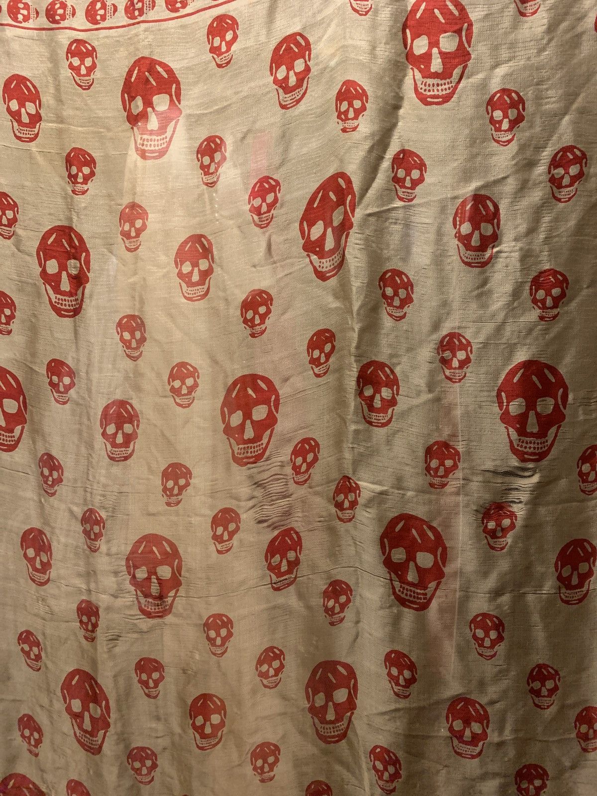 Alexander McQueen × Vintage SS2003 IRERE Collection Skull scarf