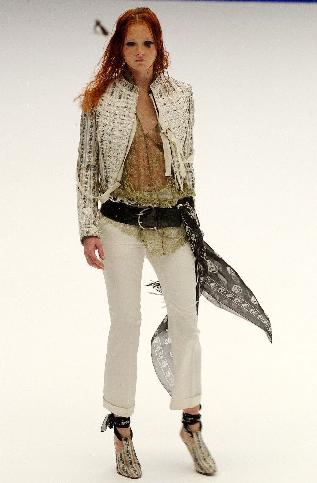 Alexander McQueen × Vintage SS2003 IRERE Collection Skull scarf Size ONE SIZE - 8 Thumbnail
