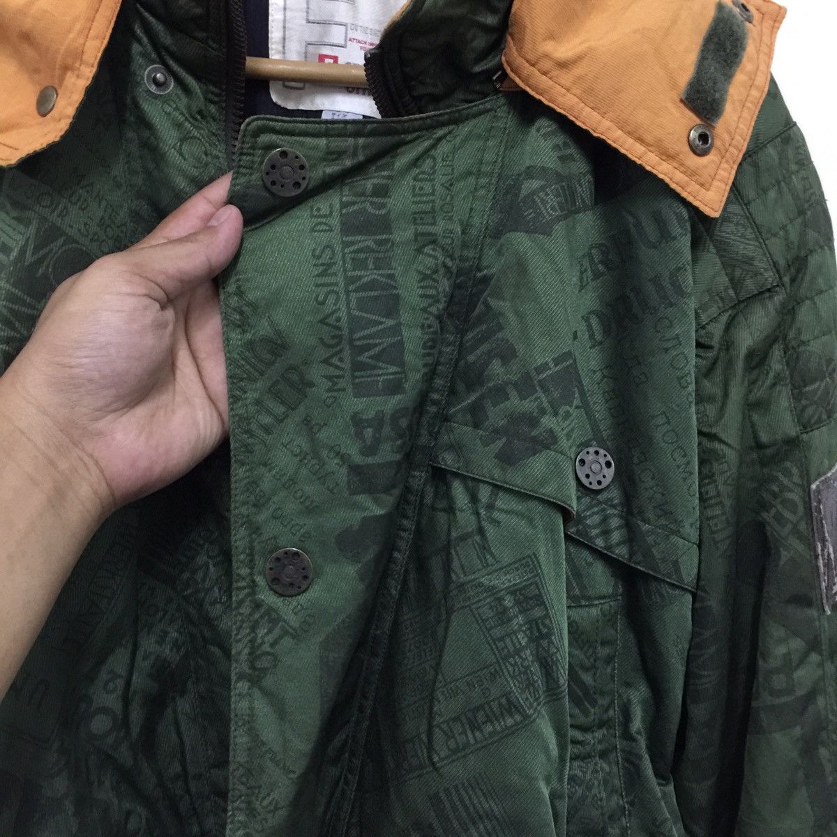 Japanese Brand ‼️Rare‼️ Jacket hooded cap military colour made in Japan Size US L / EU 52-54 / 3 - 16 Thumbnail
