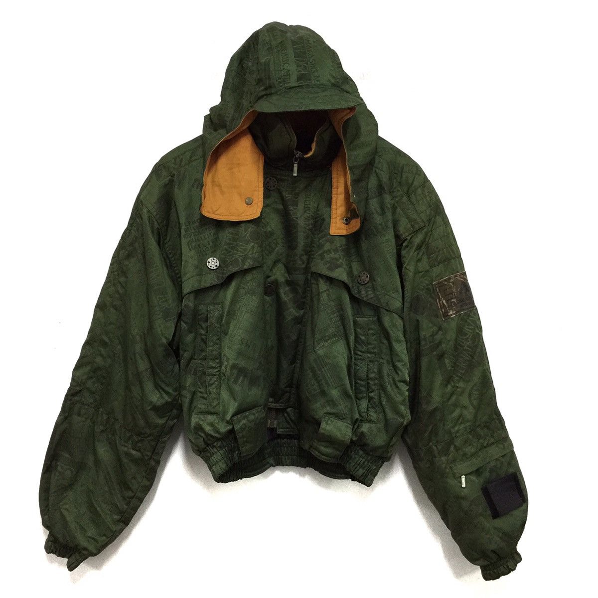 Japanese Brand ‼️Rare‼️ Jacket hooded cap military colour made in Japan Size US L / EU 52-54 / 3 - 6 Thumbnail