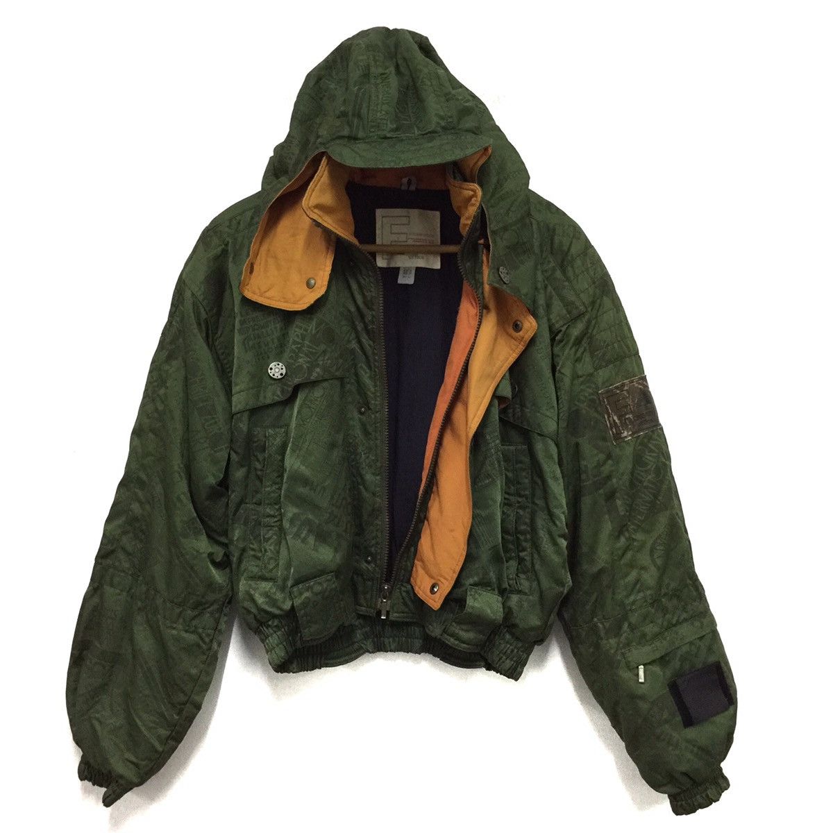 Japanese Brand ‼️Rare‼️ Jacket hooded cap military colour made in Japan Size US L / EU 52-54 / 3 - 9 Thumbnail
