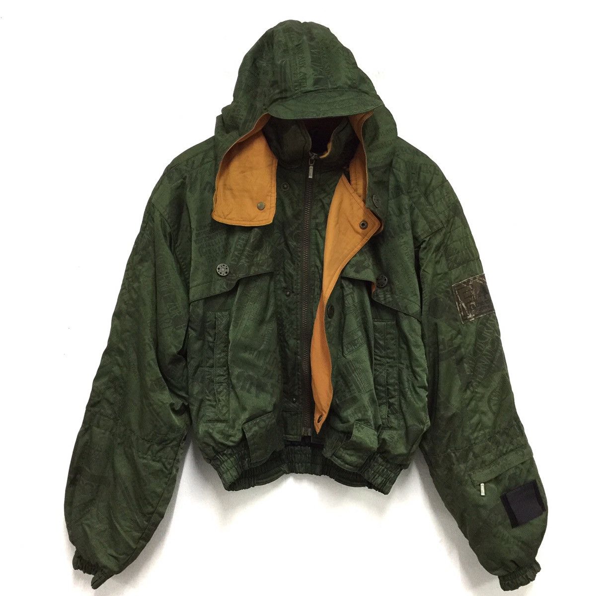 Japanese Brand ‼️Rare‼️ Jacket hooded cap military colour made in Japan Size US L / EU 52-54 / 3 - 8 Thumbnail