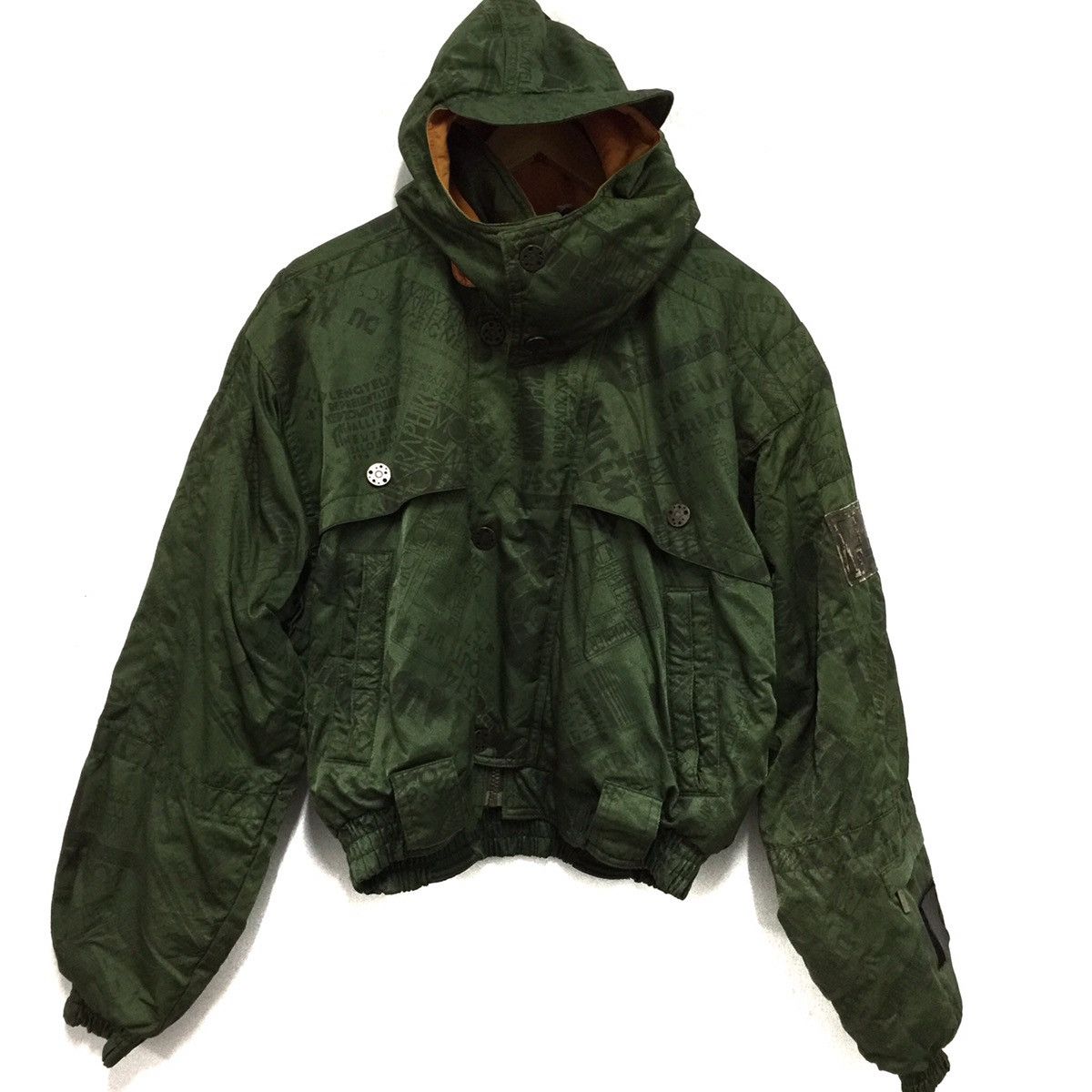 Japanese Brand ‼️Rare‼️ Jacket hooded cap military colour made in Japan Size US L / EU 52-54 / 3 - 4 Thumbnail
