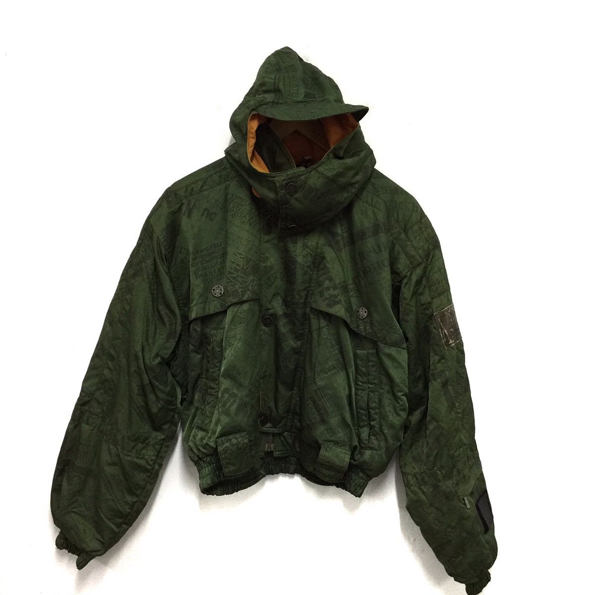Japanese Brand ‼️Rare‼️ Jacket hooded cap military colour made in Japan Size US L / EU 52-54 / 3 - 3 Thumbnail