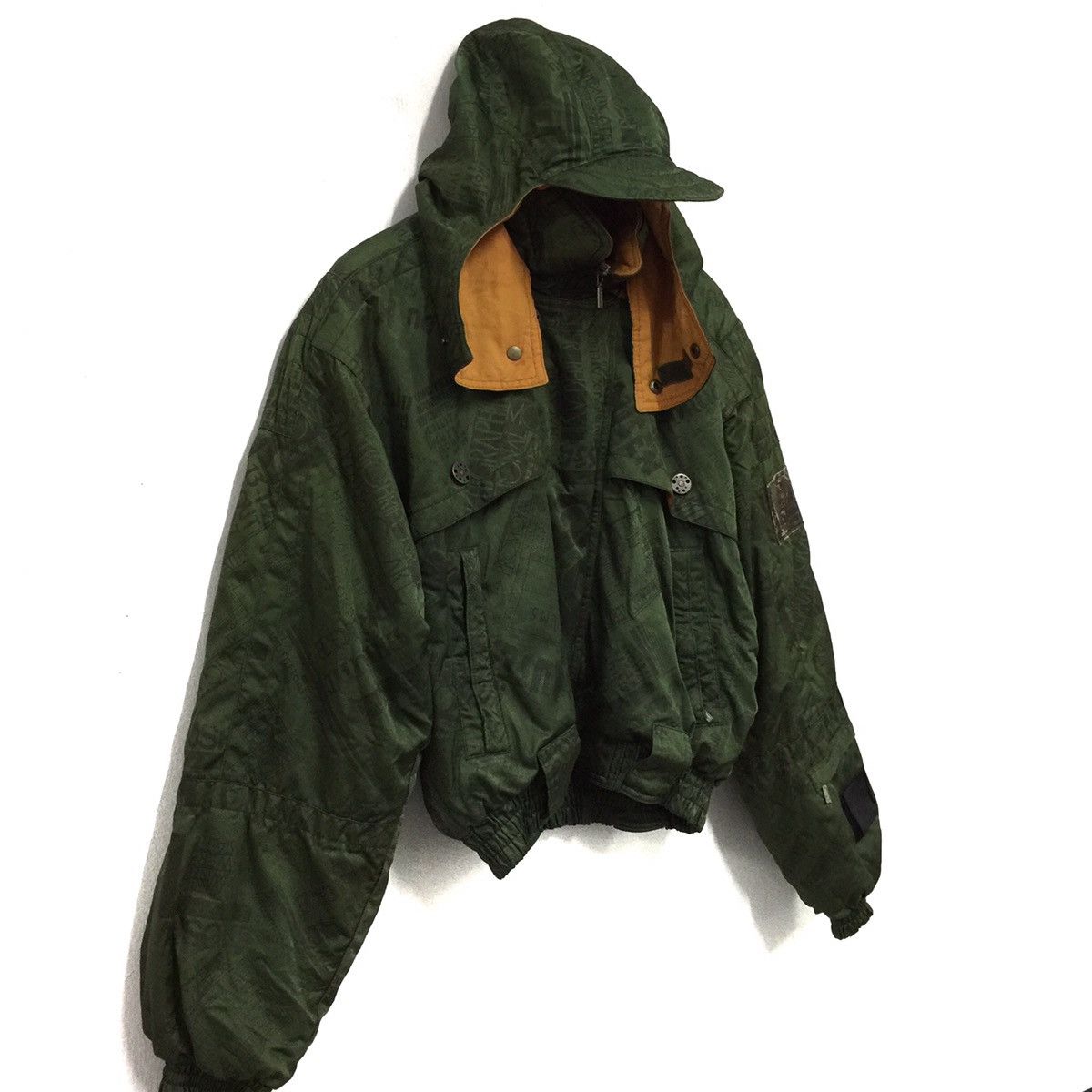Japanese Brand ‼️Rare‼️ Jacket hooded cap military colour made in Japan Size US L / EU 52-54 / 3 - 7 Thumbnail