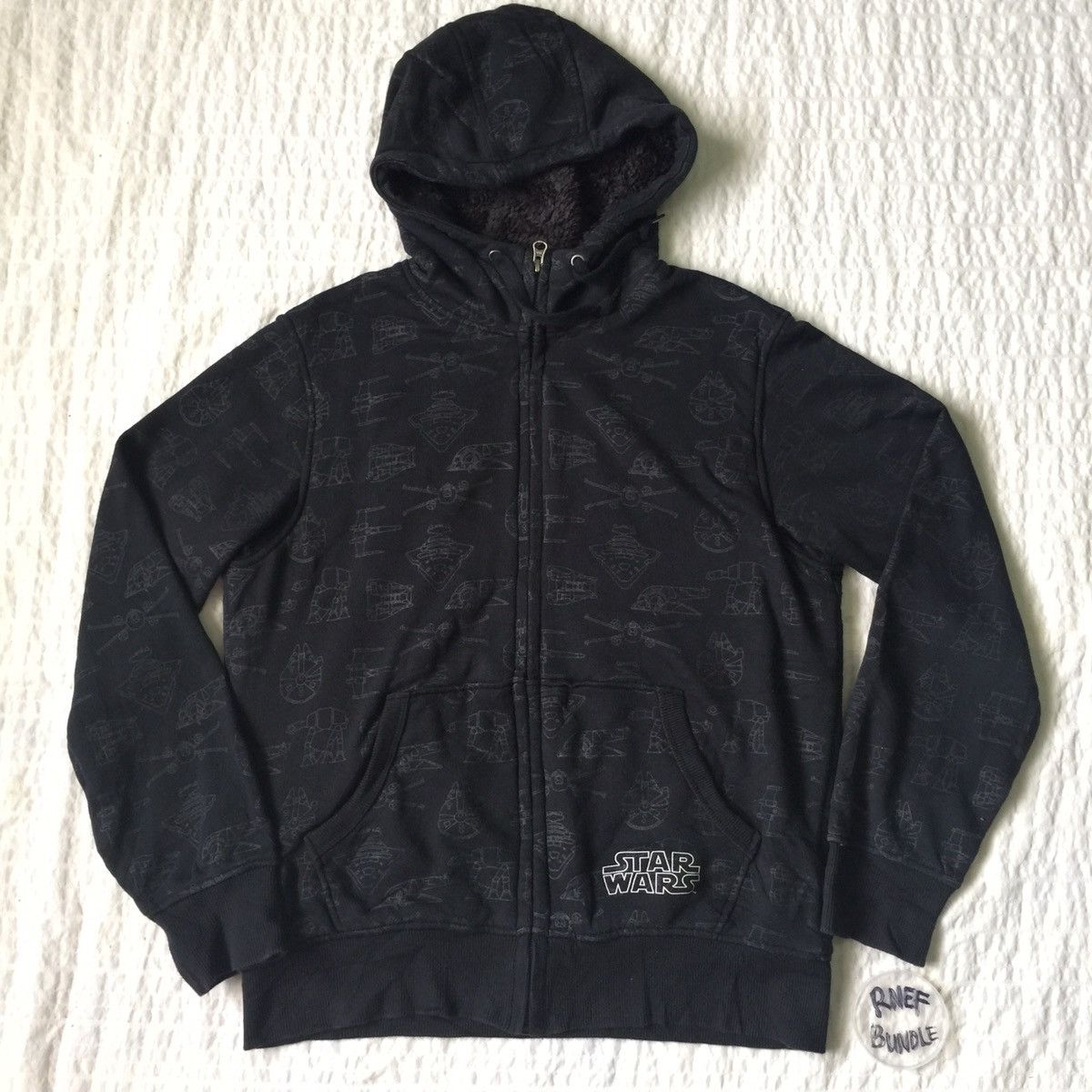 Star Wars Uniqlo X Star Wars Print Full Zip Up Hooded Fleece Inside Size US M / EU 48-50 / 2 - 1 Thumbnail