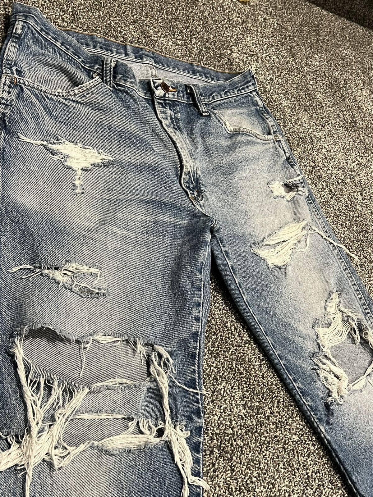Japanese Brand × Vintage Distressed Denim 36x30 Size US 36 / EU 52 - 6 Thumbnail