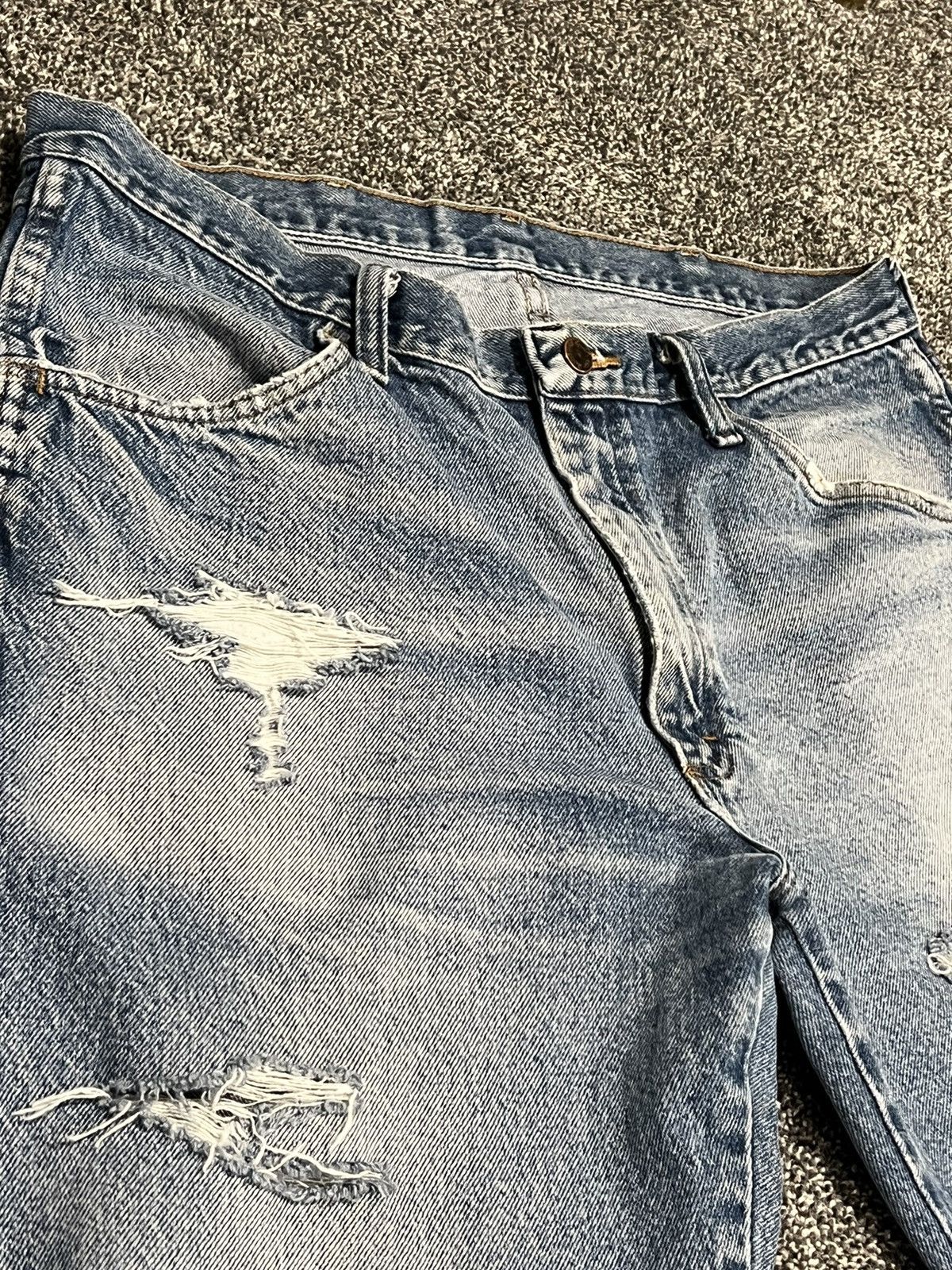 Japanese Brand × Vintage Distressed Denim 36x30 Size US 36 / EU 52 - 7 Thumbnail