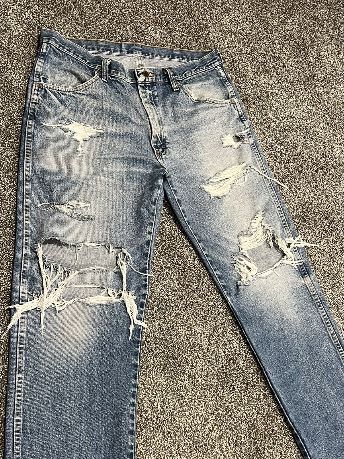Japanese Brand × Vintage Distressed Denim 36x30 Size US 36 / EU 52 - 5 Thumbnail