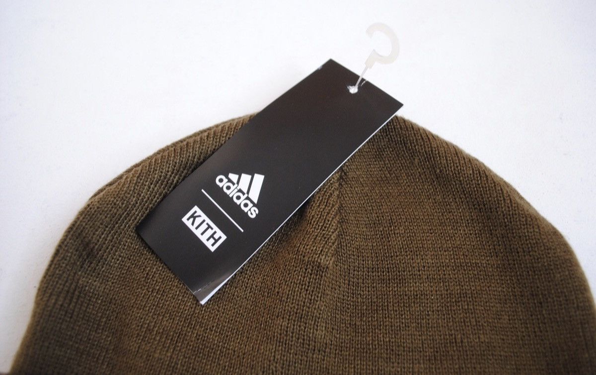 Adidas × Kith Kith Nyc x Adidas Soccer Beanie Rays Hat Olive football Size ONE SIZE - 3 Thumbnail