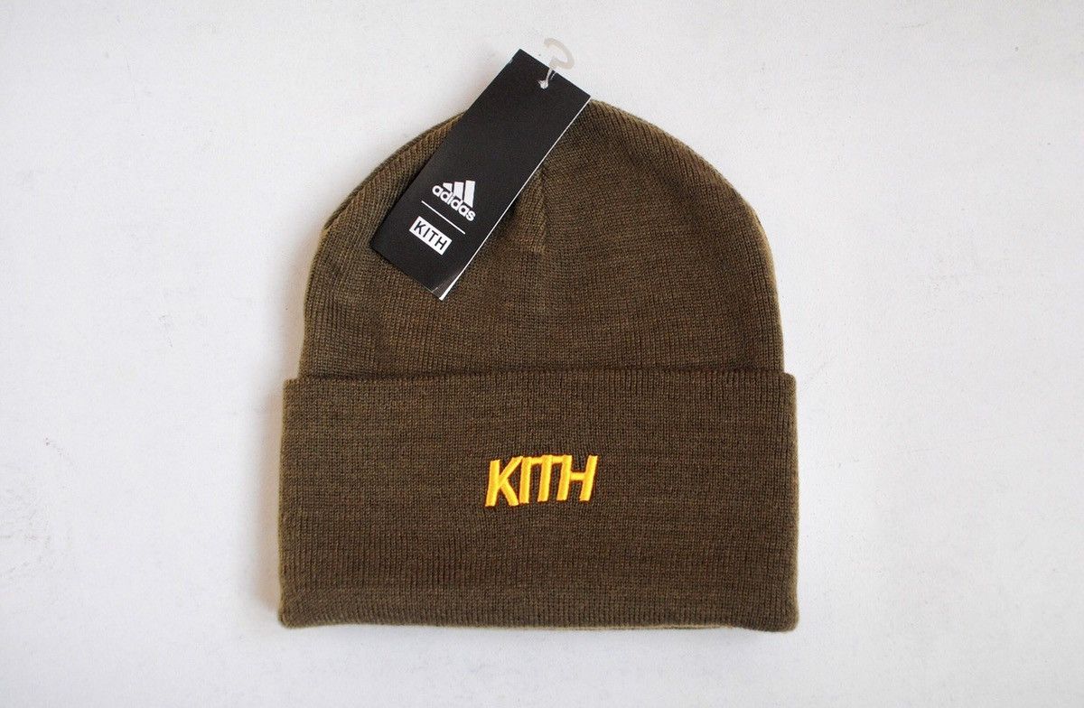 Kith Nyc x Adidas Soccer Beanie Rays Hat Olive football