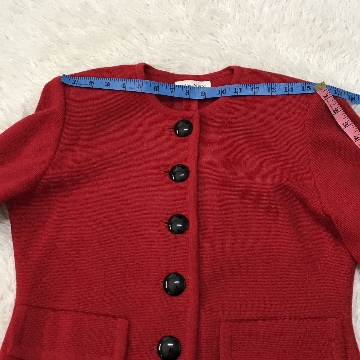 Yves Saint Laurent Vintage YSL Yves Saint Lauren wool jacjet Size S / US 4 / IT 40 - 18 Thumbnail