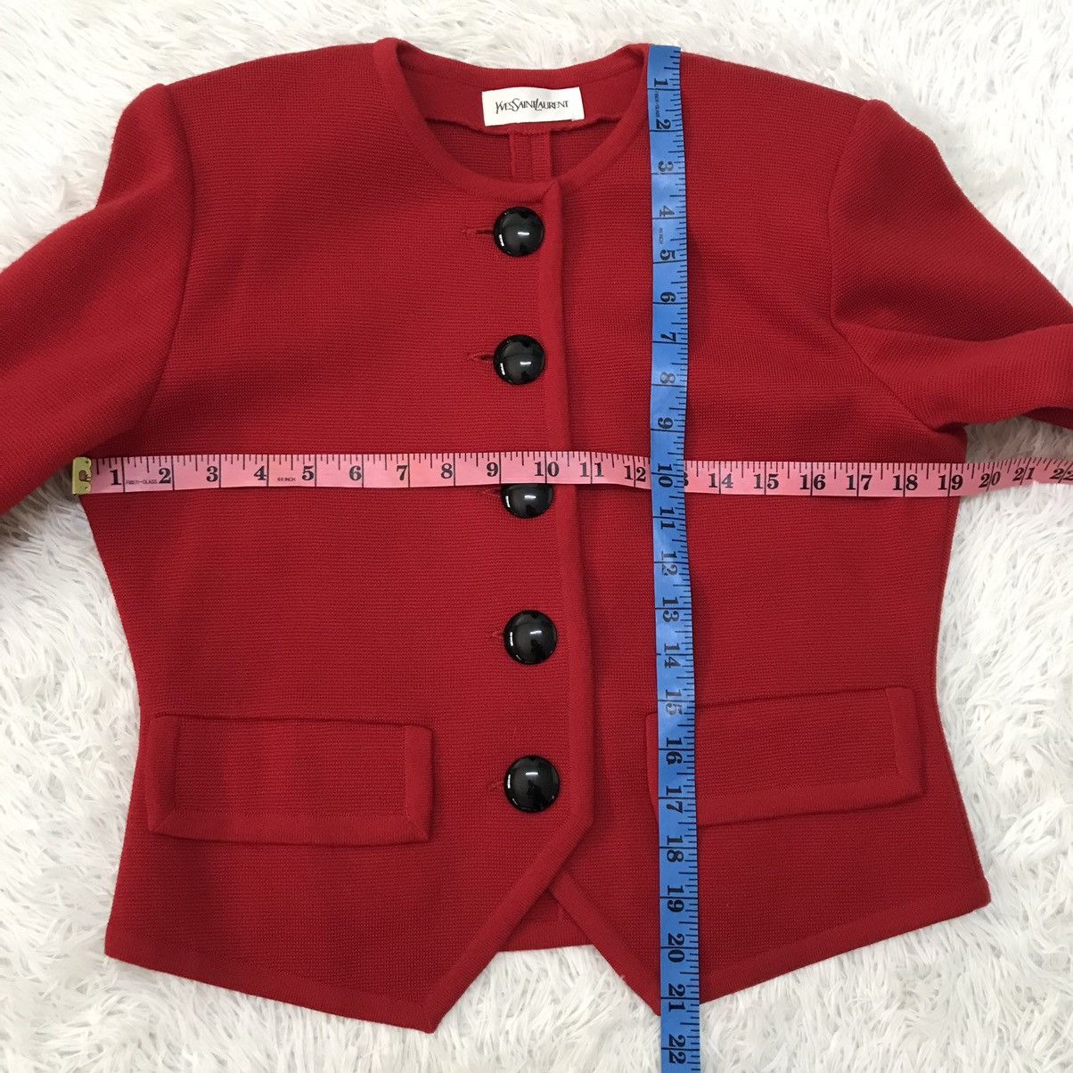 Yves Saint Laurent Vintage YSL Yves Saint Lauren wool jacjet Size S / US 4 / IT 40 - 17 Thumbnail