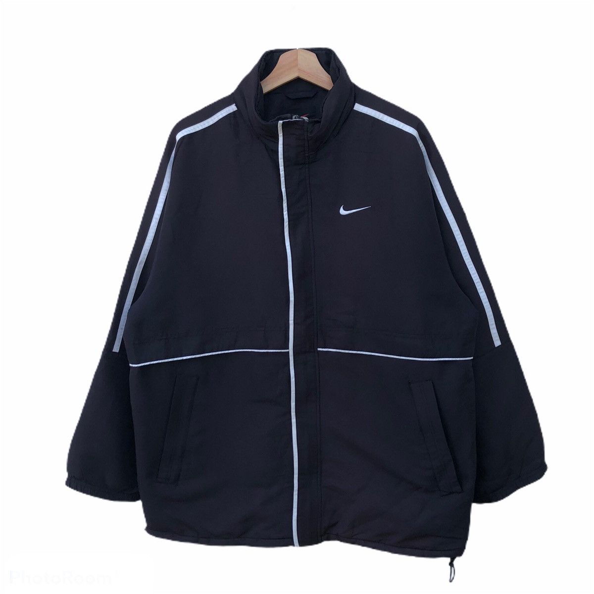 Nike × Vintage VINTAGE NIKE Y2K SMALL SWOOSH ZIPPER JACKET Size US L / EU 52-54 / 3 - 1 Thumbnail