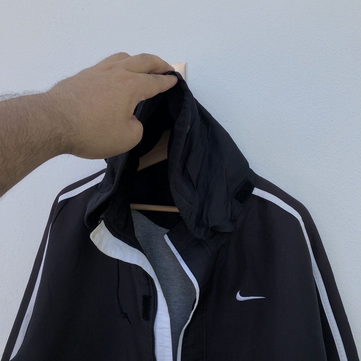 Nike × Vintage VINTAGE NIKE Y2K SMALL SWOOSH ZIPPER JACKET Size US L / EU 52-54 / 3 - 11 Thumbnail