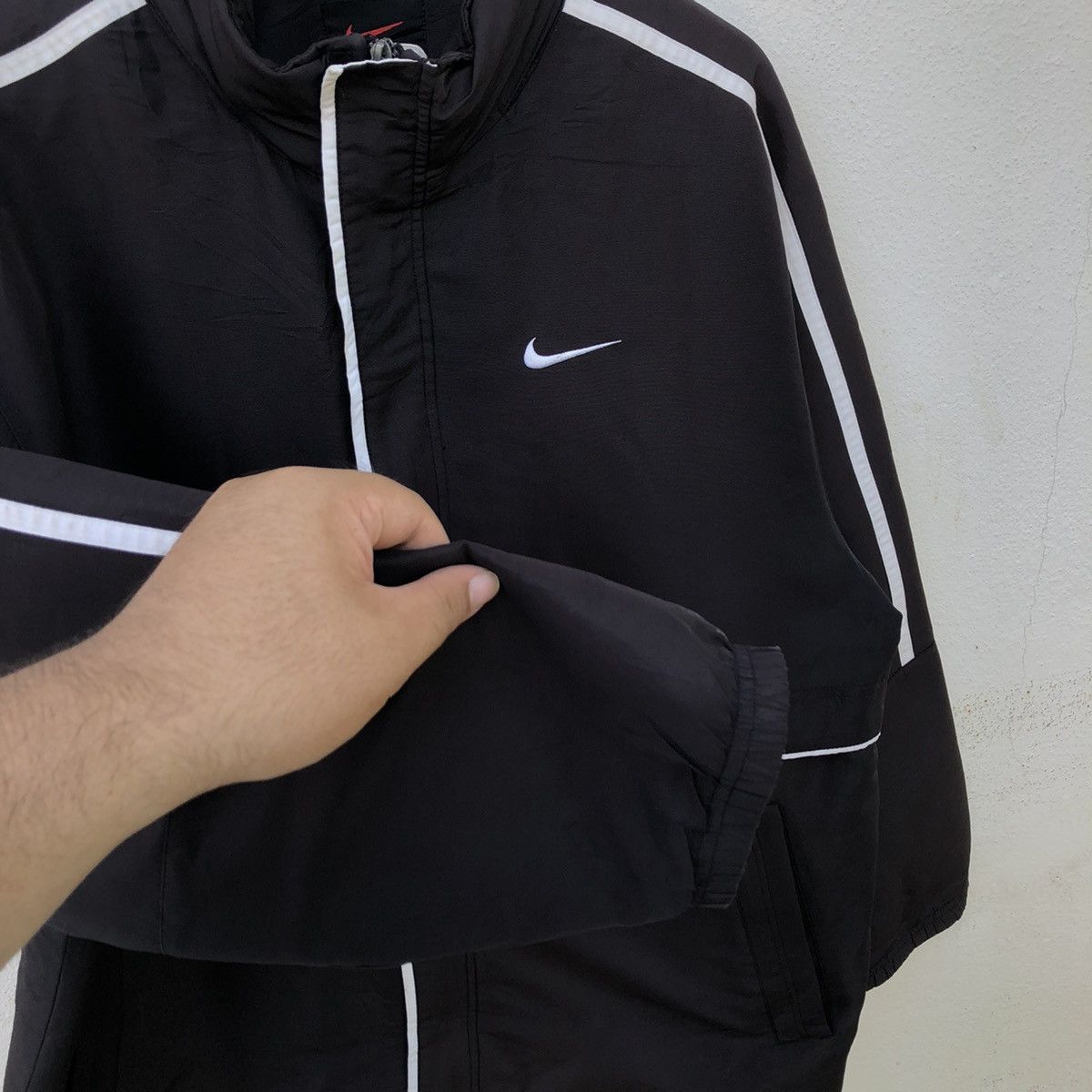 Nike × Vintage VINTAGE NIKE Y2K SMALL SWOOSH ZIPPER JACKET Size US L / EU 52-54 / 3 - 4 Thumbnail