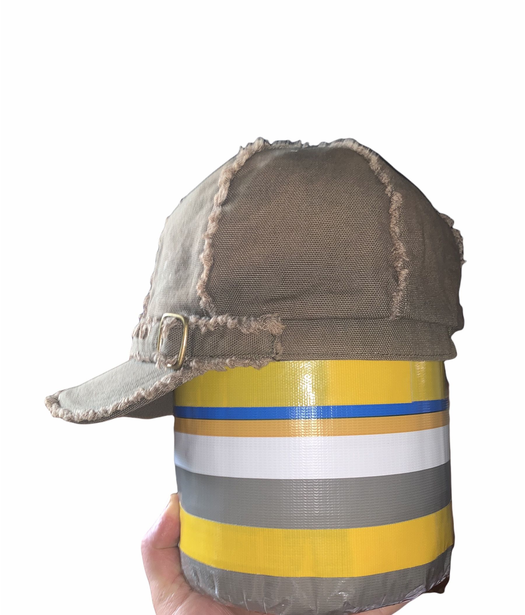 Japanese Brand Designer A Faddist Distressed Hairy Hat Military fashion Size ONE SIZE - 1 Thumbnail