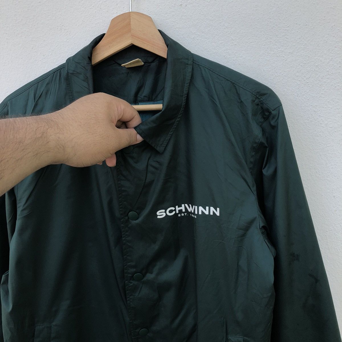 Japanese Brand RAINCOAT JACKET BY JAPANESE BRAND SCHWINN BIG LOGO Size US M / EU 48-50 / 2 - 4 Thumbnail