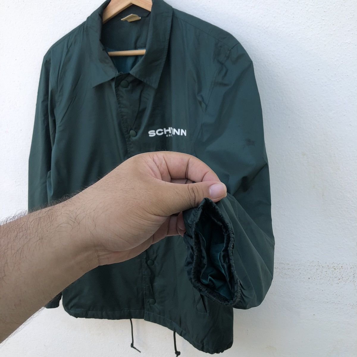Japanese Brand RAINCOAT JACKET BY JAPANESE BRAND SCHWINN BIG LOGO Size US M / EU 48-50 / 2 - 5 Thumbnail