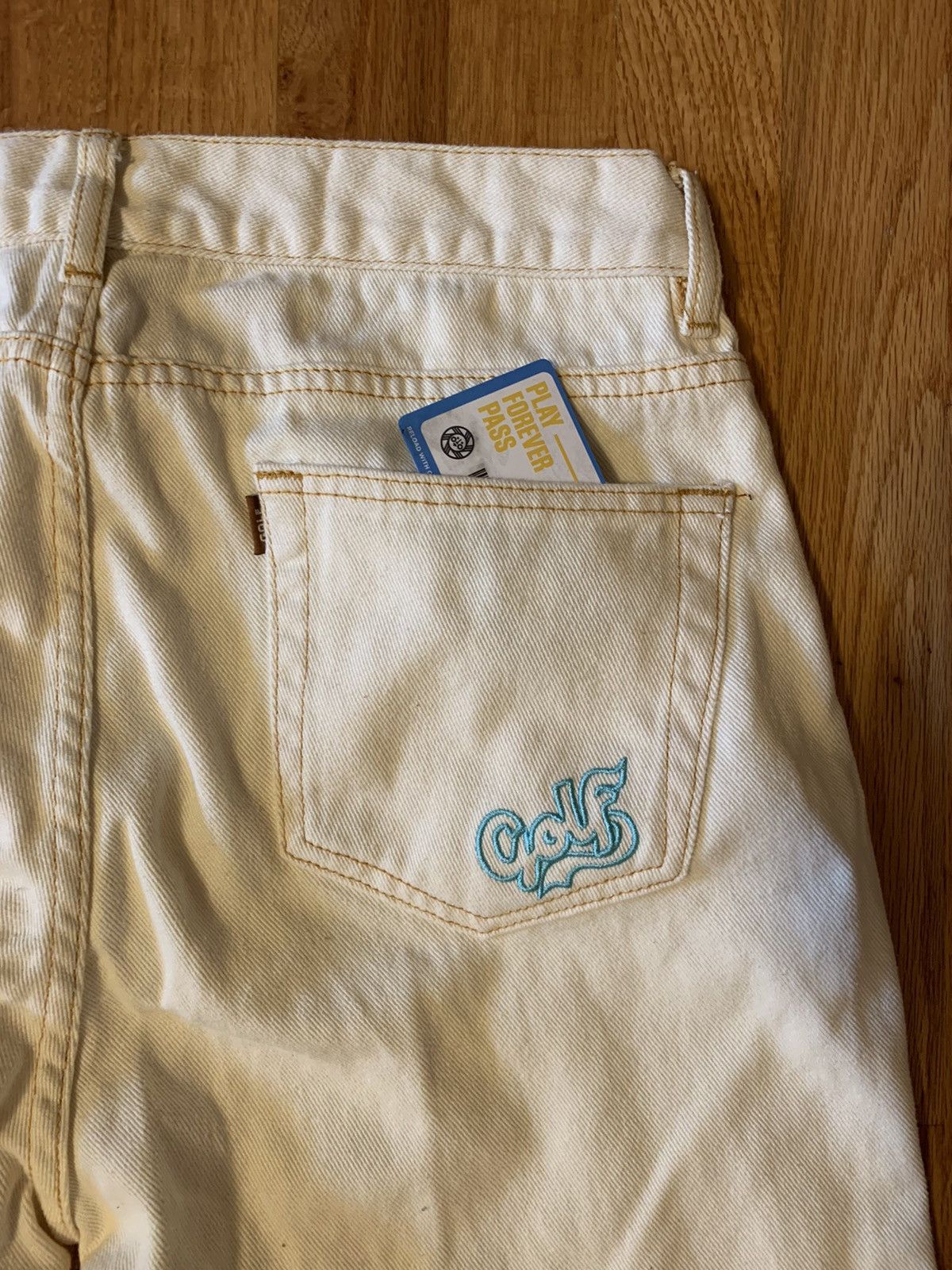 Golf Wang Embroidered Script Denim Jeans, 2020 Size US 30 / EU 46 - 3 Thumbnail