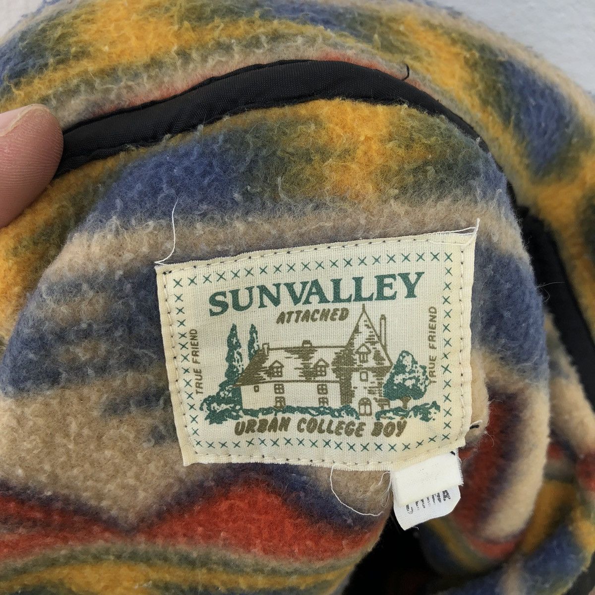 Japanese Brand NAVAJO DESIGN FLEECE JACKET SUNVALLEY ATTACHED URBAN Size US M / EU 48-50 / 2 - 9 Thumbnail