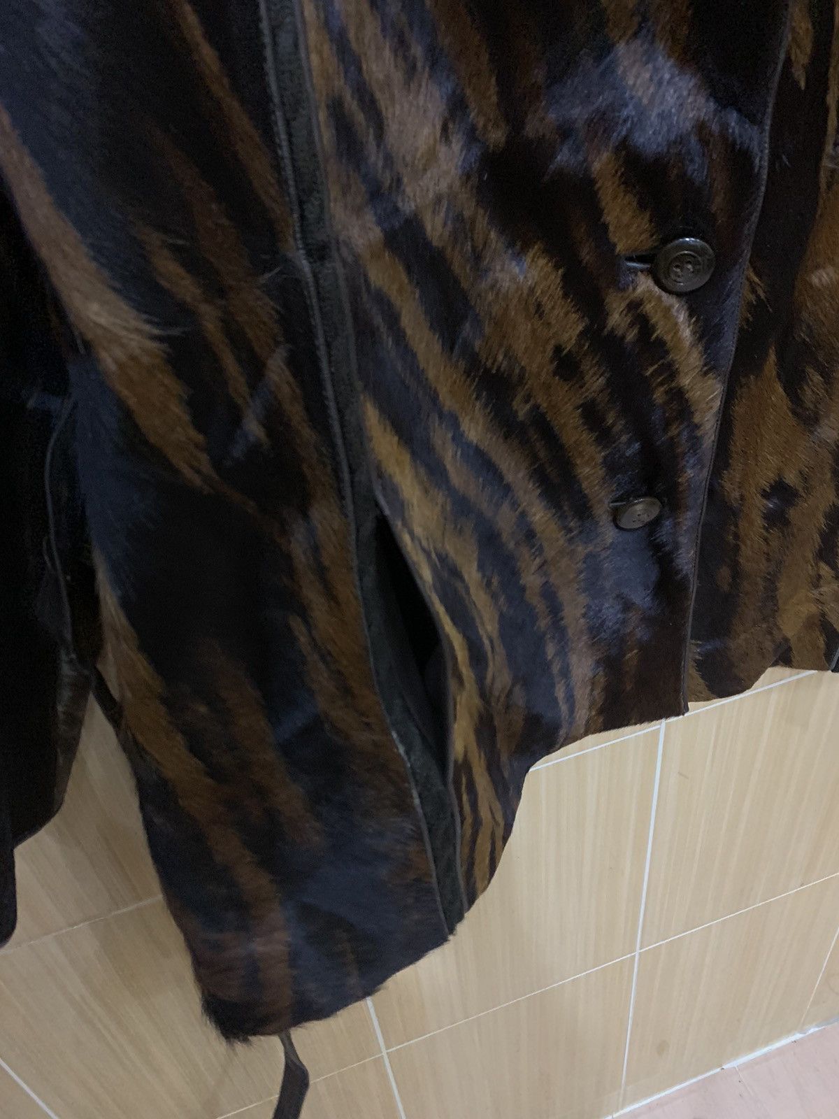 Handmade Animal skin Custom made with hand stitch jacket nice design Size US M / EU 48-50 / 2 - 10 Thumbnail