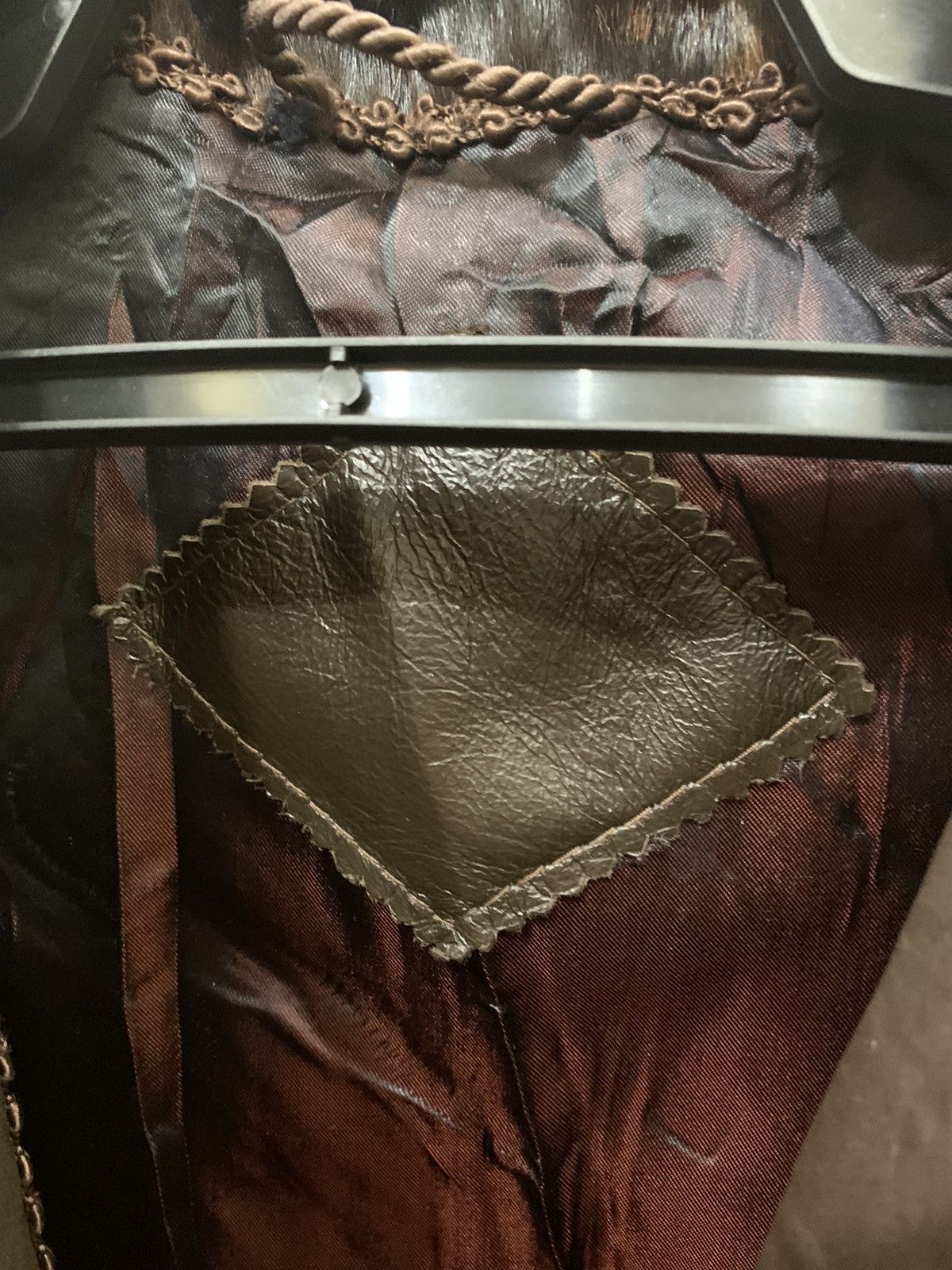Handmade Animal skin Custom made with hand stitch jacket nice design Size US M / EU 48-50 / 2 - 11 Thumbnail