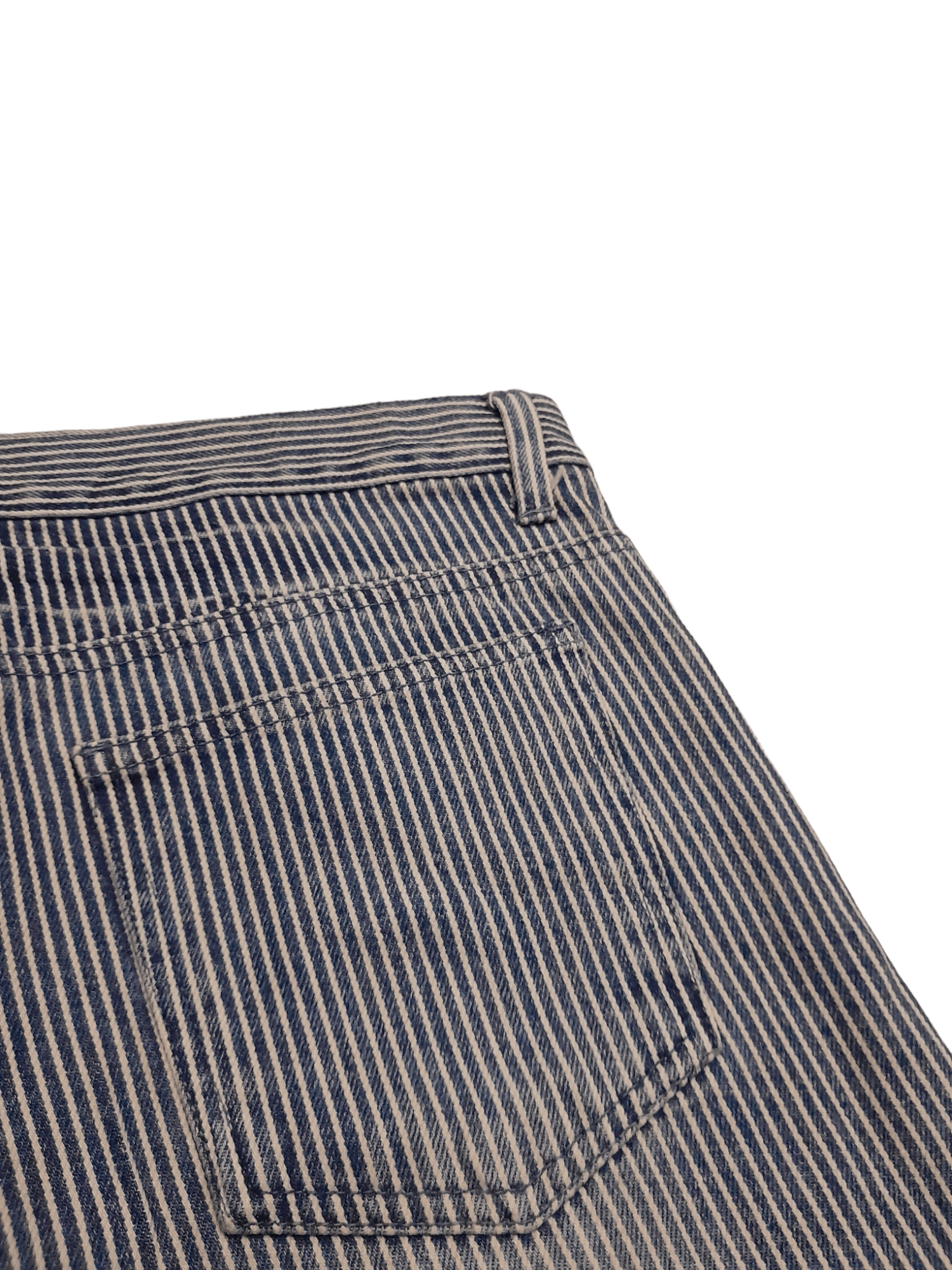 Designer Ne Ce Sa Hickory Stripe Denim (E964) Size US 35 - 3 Thumbnail
