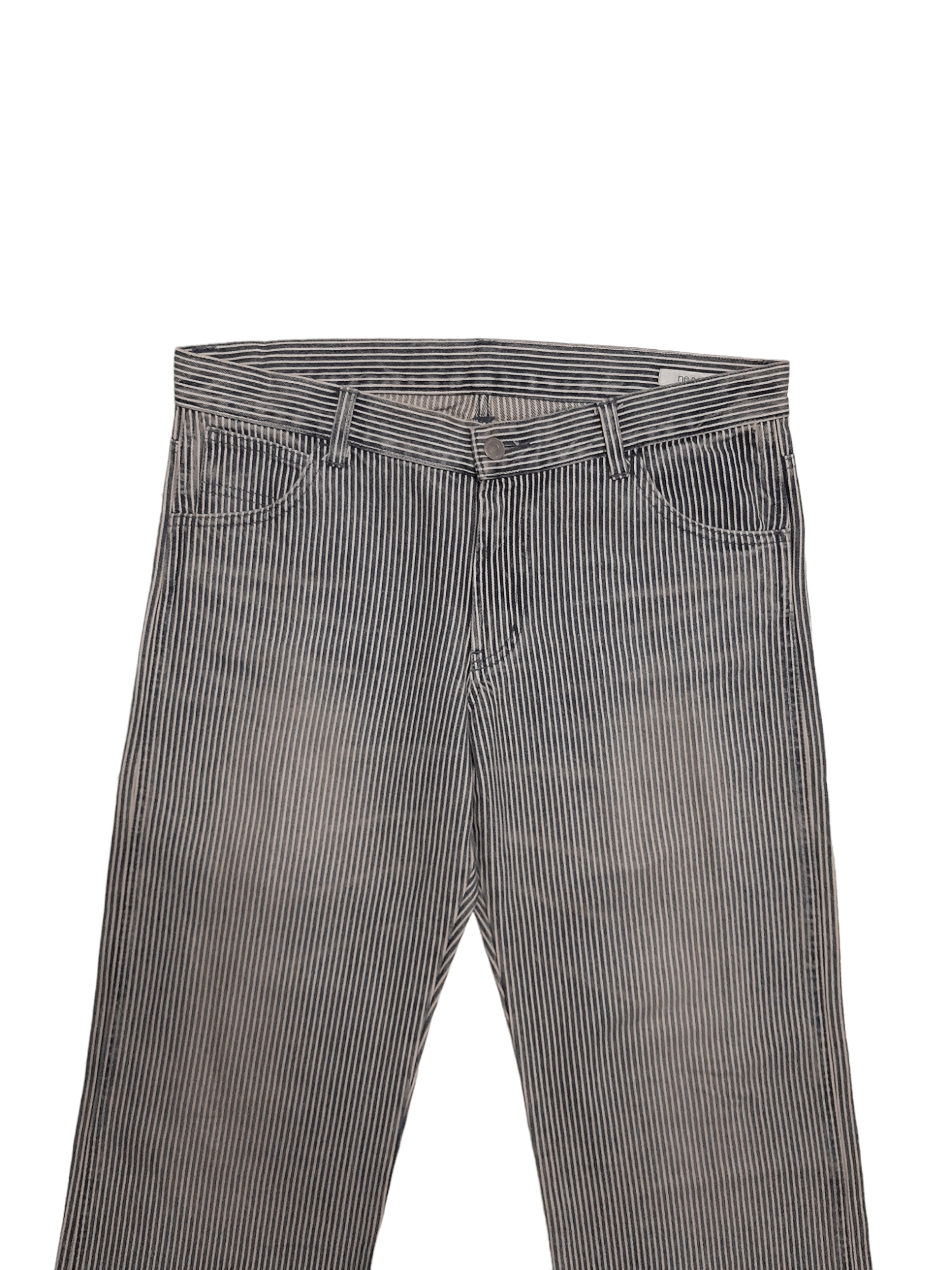 Designer Ne Ce Sa Hickory Stripe Denim (E964) Size US 35 - 5 Thumbnail