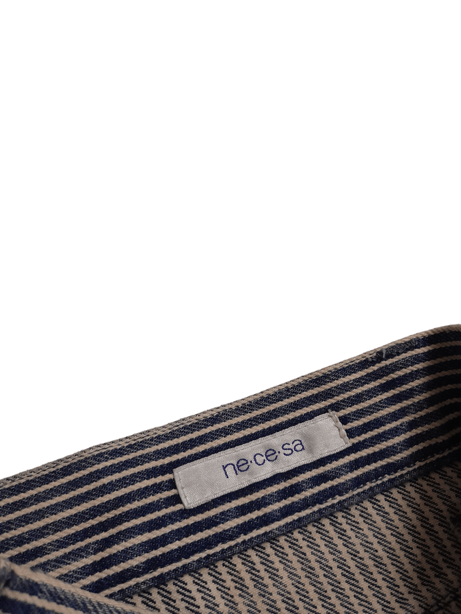 Designer Ne Ce Sa Hickory Stripe Denim (E964) Size US 35 - 7 Thumbnail