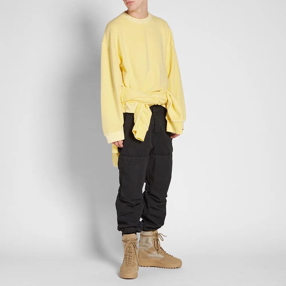 Yeezy Season 3 God Sun Oversize Ribbed Crew Sweat Size US XS / EU 42 / 0 - 2 Thumbnail