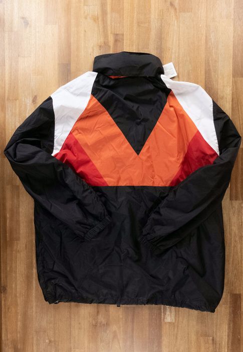 Versace VERSACE Greca orange black red nylon track jacket 50 Large