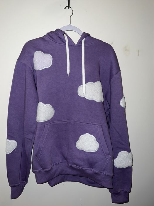 Steady Hands Purple cloud hoodie Grailed