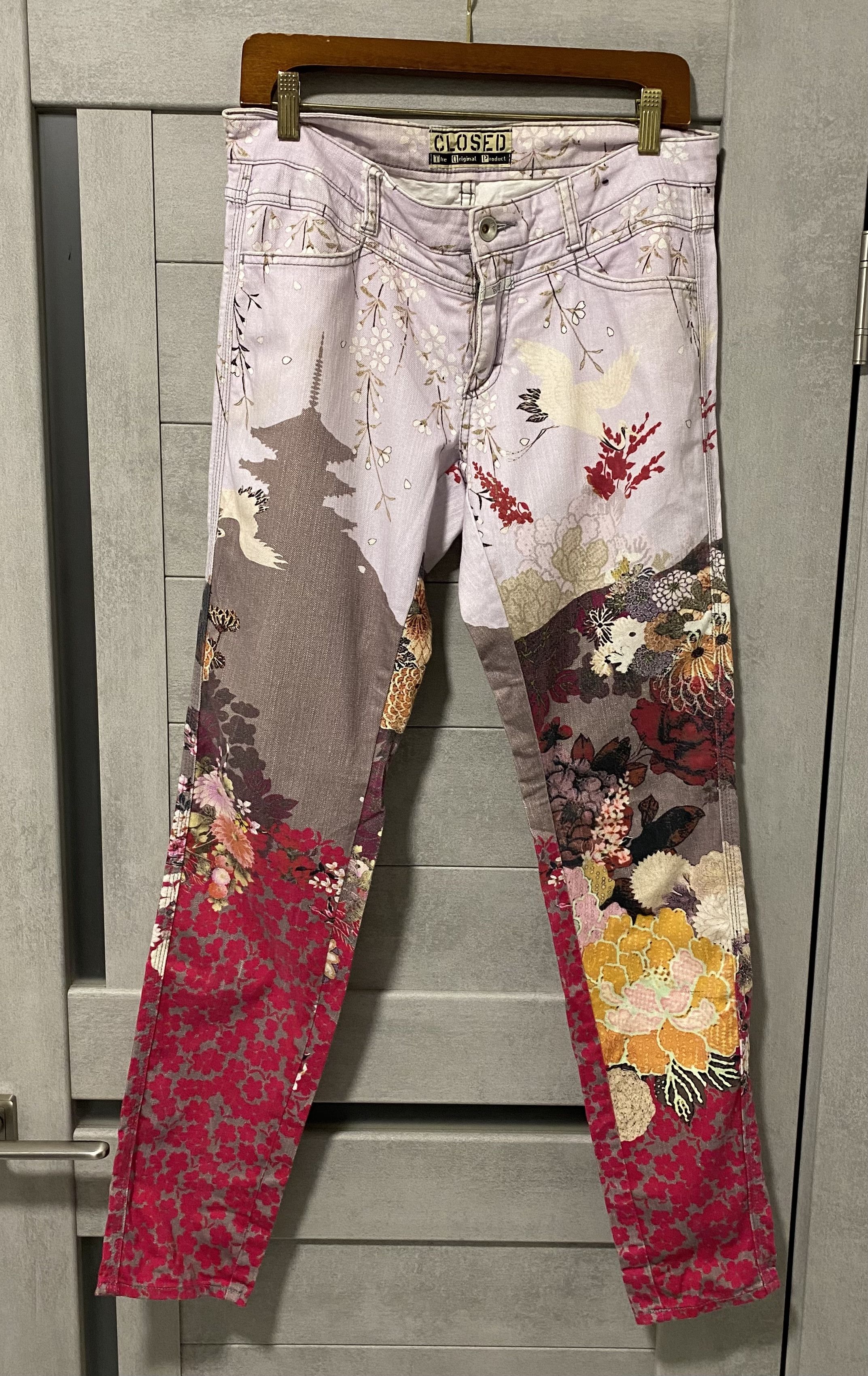 CLOSED × Japanese Brand Vintage Closed Japanese traditional print Jeans Size US 29 - 1 Thumbnail