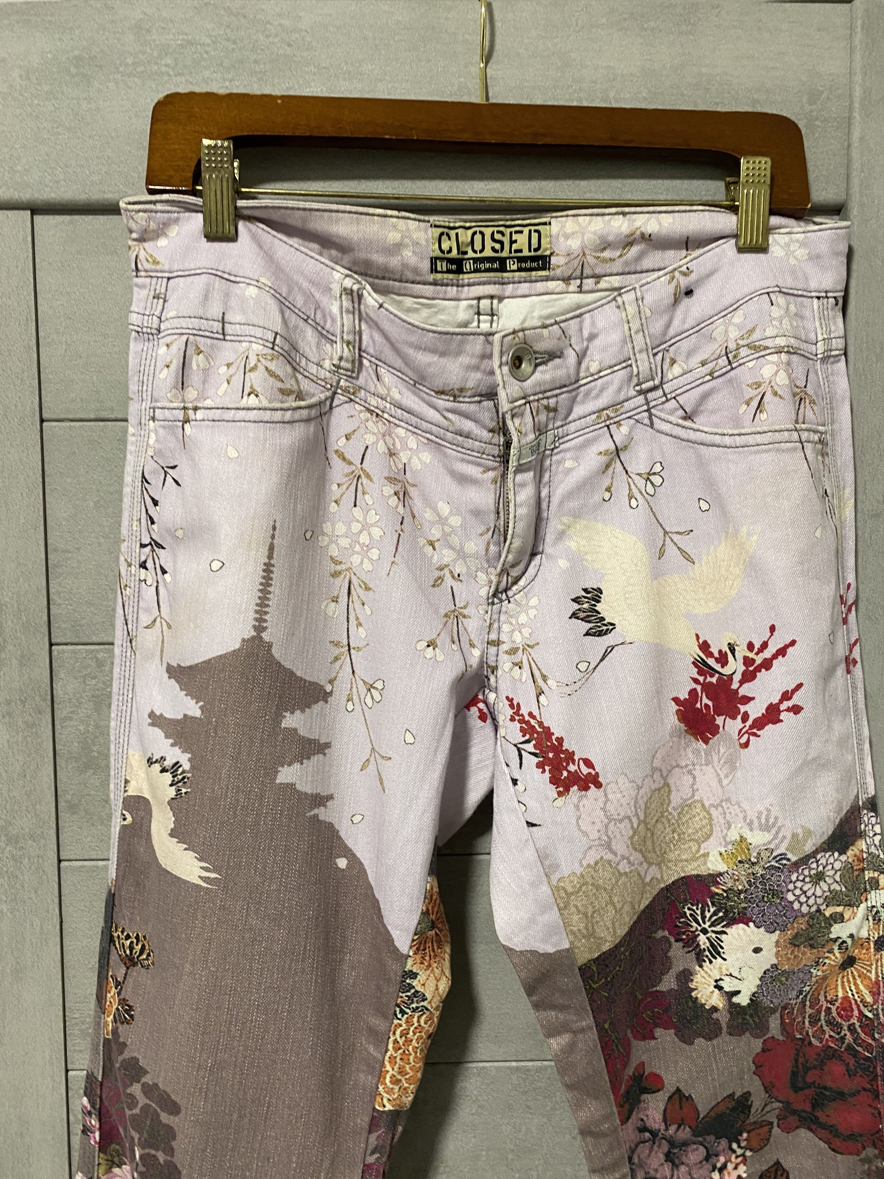CLOSED × Japanese Brand Vintage Closed Japanese traditional print Jeans Size US 29 - 6 Thumbnail