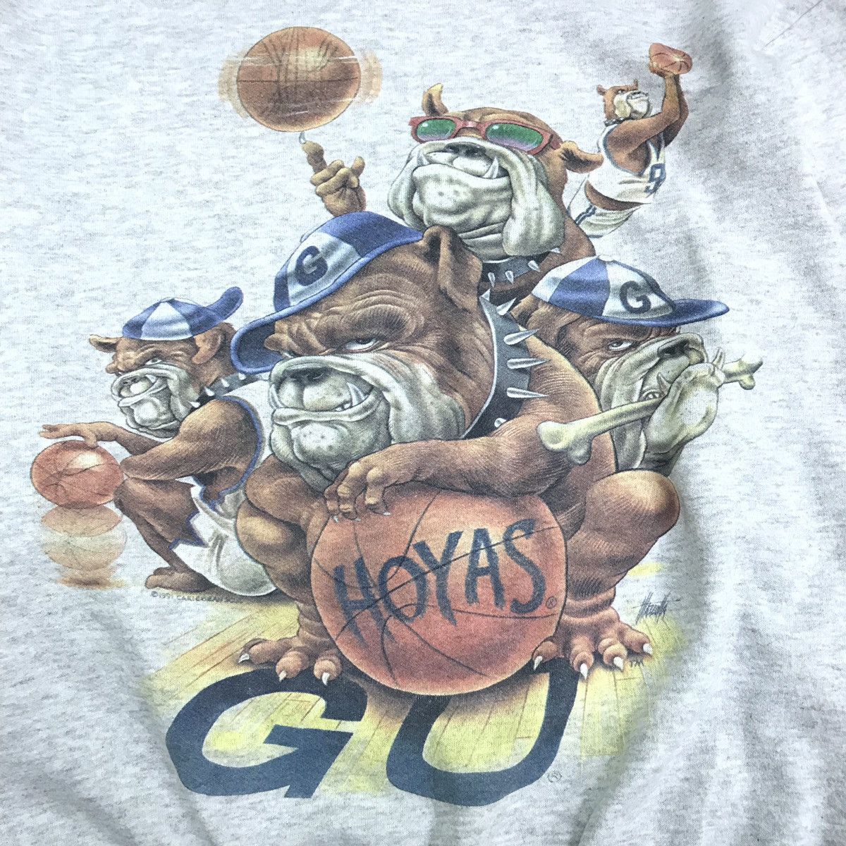NBA Vintage Georgetown Hoyas Sweatshirt Size US M / EU 48-50 / 2 - 2 Thumbnail