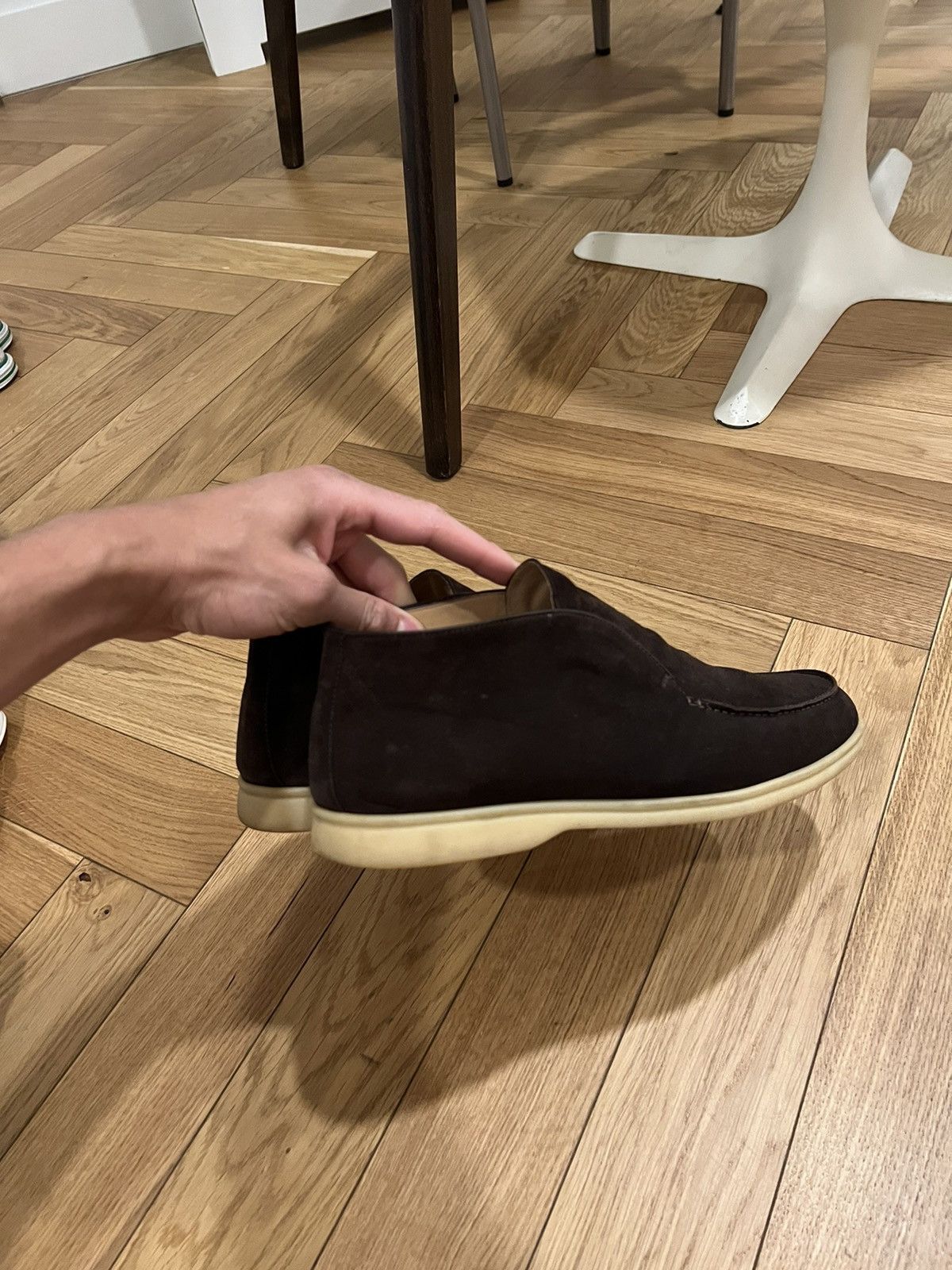 Loro Piana Chocolate Brown Open Walk by Loro Piana Size US 12.5 / EU 45-46 - 9 Thumbnail