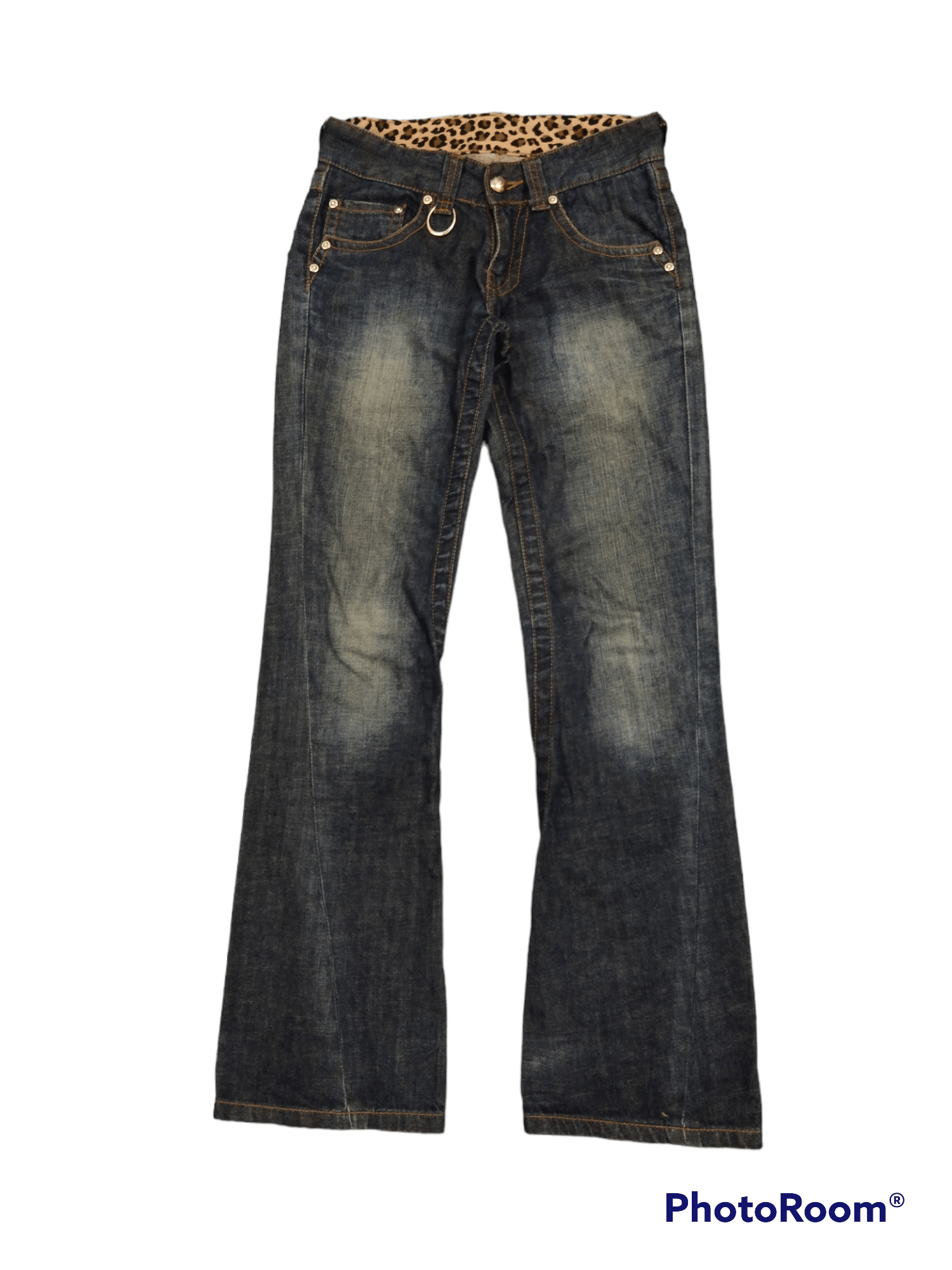 JUN MEN FLARE TWIST🔥JUNMEN DISTRESSED DENIM PANTS Size US 27 - 1 Thumbnail