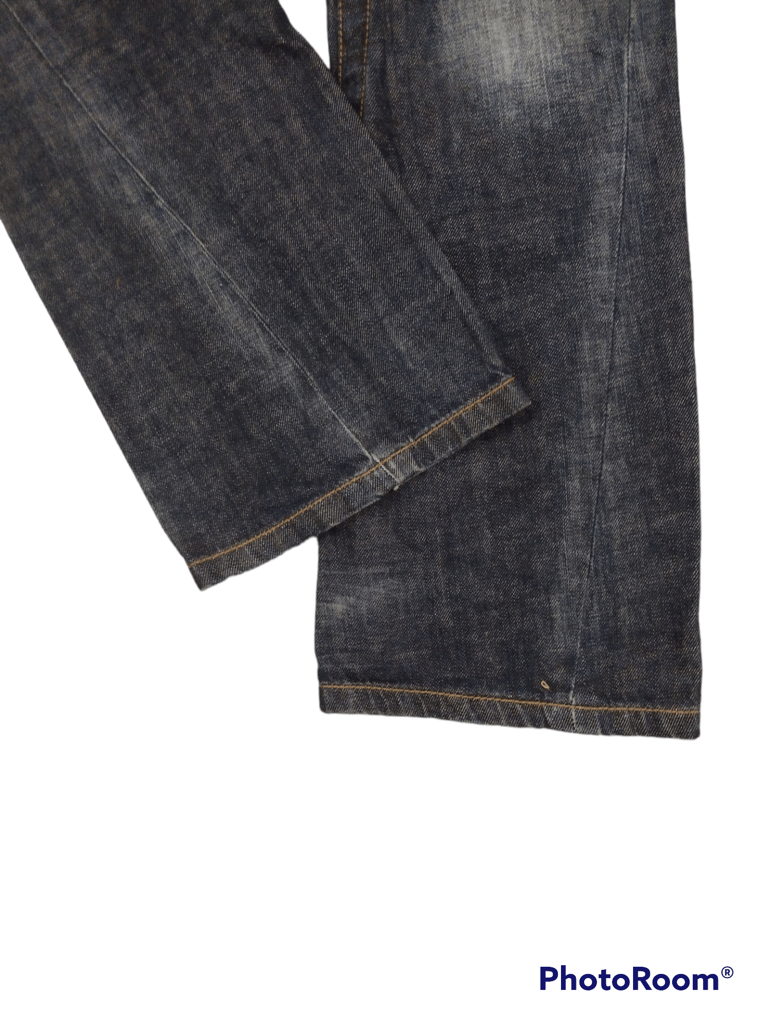 JUN MEN FLARE TWIST🔥JUNMEN DISTRESSED DENIM PANTS Size US 27 - 5 Thumbnail