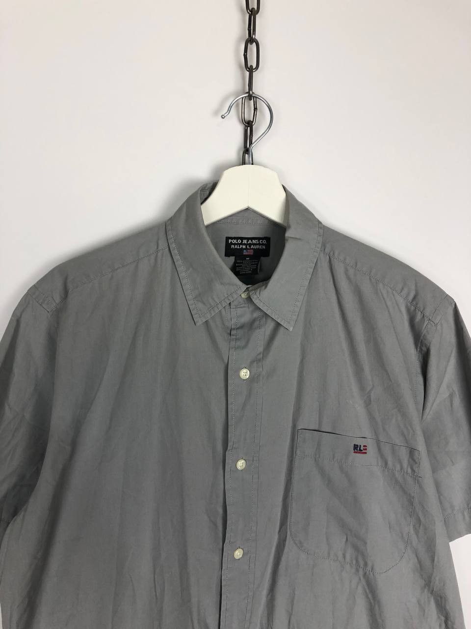 Polo Ralph Lauren POLO JEANS RALPH LAUREN SHIRT BUTTON-UP GRAY VINTAGE SIZE M Size US M / EU 48-50 / 2 - 2 Thumbnail
