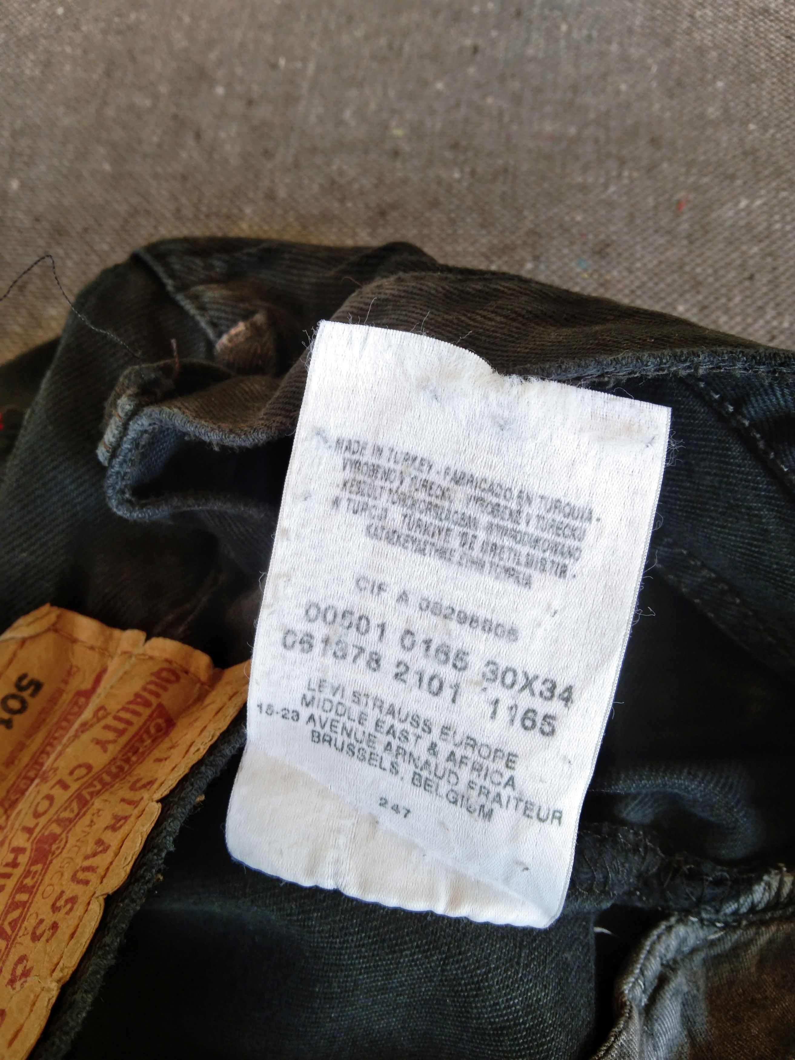 Levi's × Vintage Vintage Levis 501 Black Distressed Jeans 30x34 Size US 30 / EU 46 - 8 Thumbnail