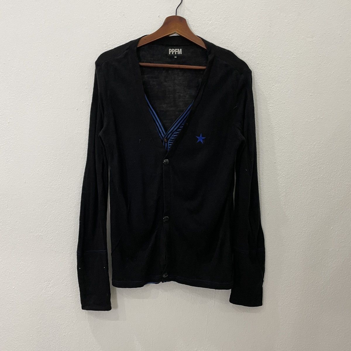 image of Vintage Ppfm Peyton Place Cardingan in Black, Men's (Size XS)
