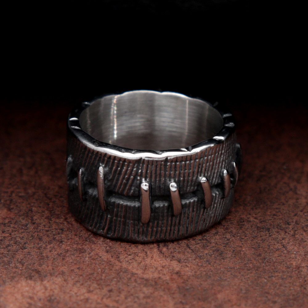 Jewelry Chimeric Suture Stainless Steel Rings Size ONE SIZE - 2 Thumbnail
