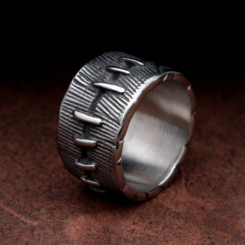 Jewelry Chimeric Suture Stainless Steel Rings Size ONE SIZE - 4 Thumbnail