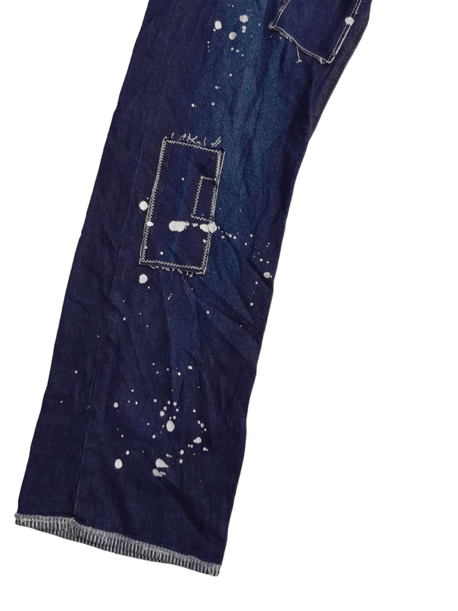 Japanese Brand Members Distressed Denim Japan (E492) waist 27 Size US 27 - 2 Thumbnail