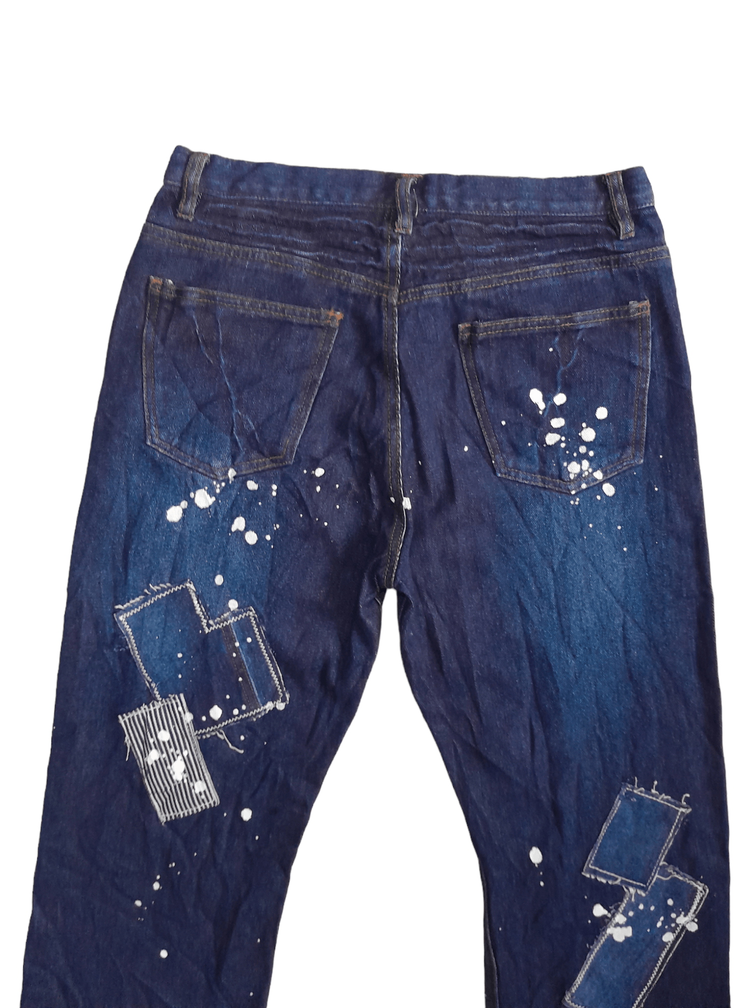 Japanese Brand Members Distressed Denim Japan (E492) waist 27 Size US 27 - 7 Thumbnail