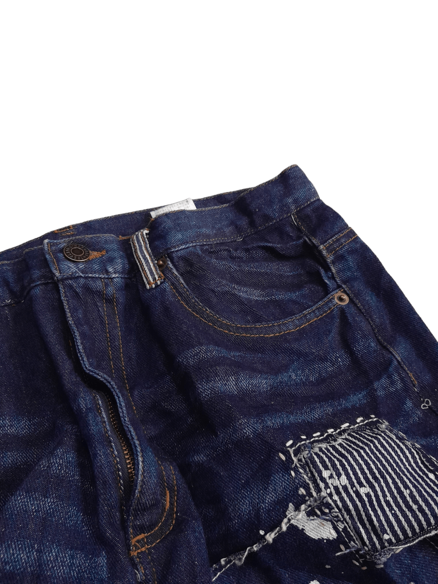 Japanese Brand Members Distressed Denim Japan (E492) waist 27 Size US 27 - 9 Thumbnail